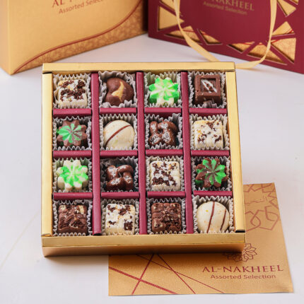 16 Parts Assorted Selection Box  (Chocolates , Choco Coated Dates)